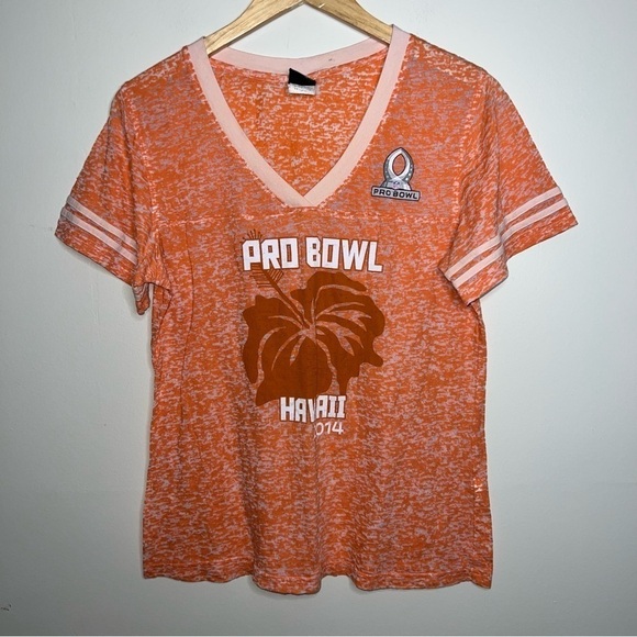 NFL Team Apparel Women’s Orange 2014 Pro Bowl Hawaii Size Large - Picture 6 of 8